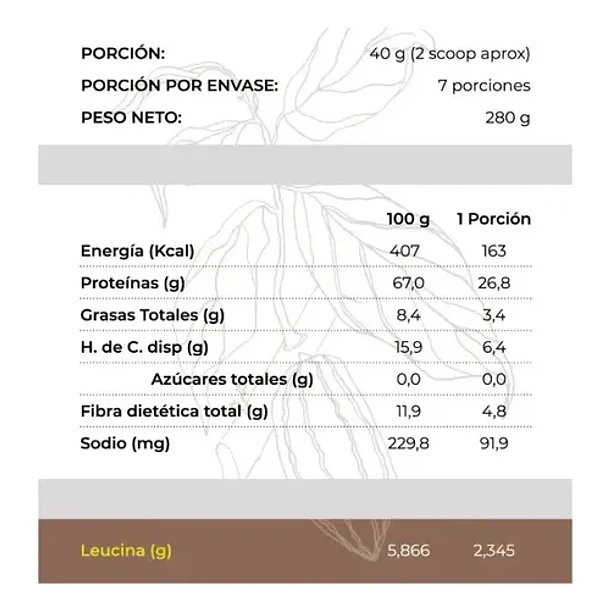 Astral - Proteína Vegetal Con Cacao 280 Gramos 2