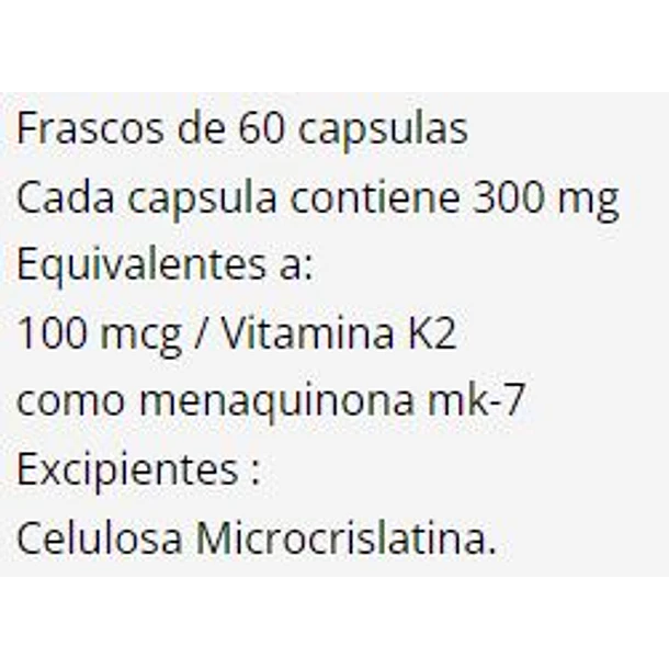 Fitomed- Kadox Vitamina K2 Menaquinona 60 Capsulas 2