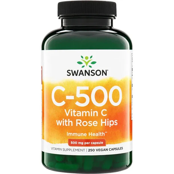 Swanson - C-500 Con Vitamina C /rosa Mosqueta 250 Capsulas Ninguno 1