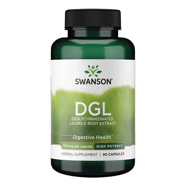 Swanson - High Potency Dgl (regaliz)  Licorice Root 90 Caps Sin Sabor 1