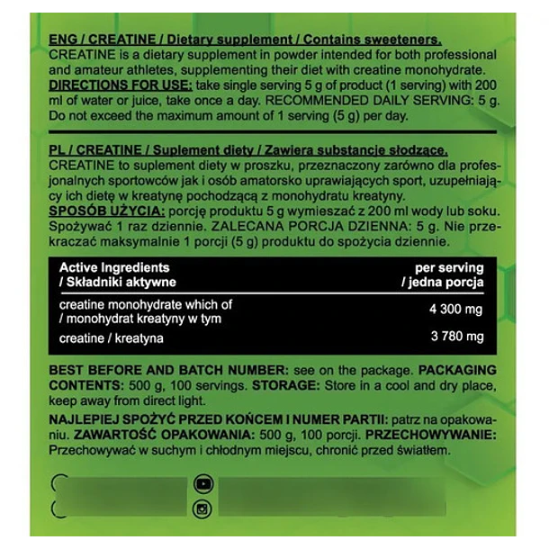 Real Pharm - Creatina (monohidrato De Creatina) 500g  5