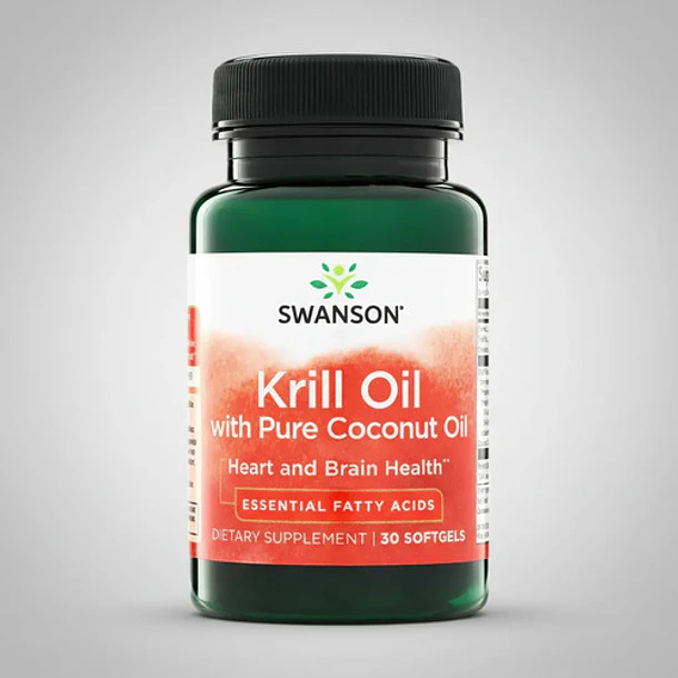 Swanson-  Aceite De Krill Con Aceite De Coco 30softgels 7
