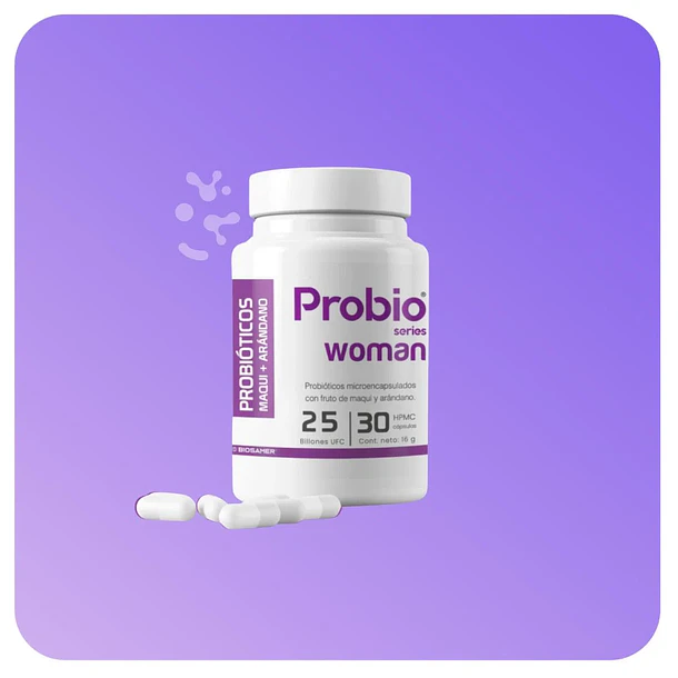 Biosamer- Probióticos Woman  Flora Intestinal 30 Capsulas 2