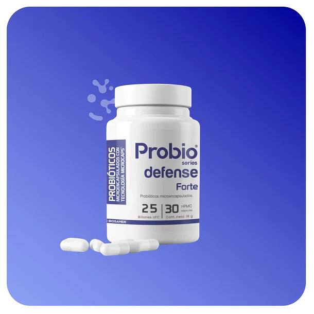 Biosamer- Probiótico Defense Forte 30capsulas 3