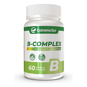B Complex B1 B2 B3 B5 B6 B9 B12 Biotina 60 Capsulas Sabor Neutro