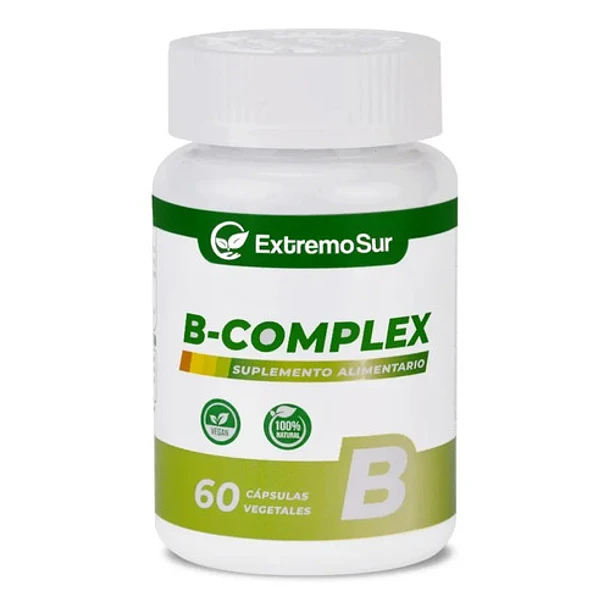 B Complex B1 B2 B3 B5 B6 B9 B12 Biotina 60 Capsulas Sabor Neutro 2