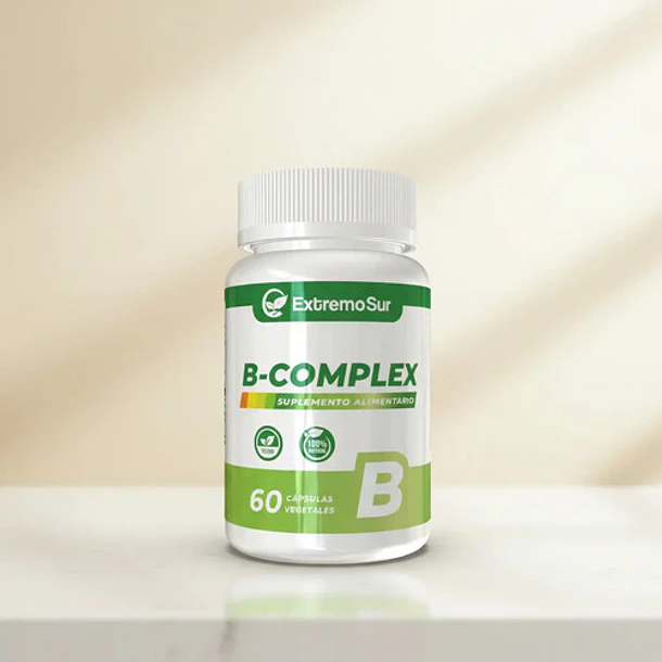 B Complex B1 B2 B3 B5 B6 B9 B12 Biotina 60 Capsulas Sabor Neutro 5