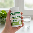 B Complex B1 B2 B3 B5 B6 B9 B12 Biotina 60 Capsulas Sabor Neutro 6