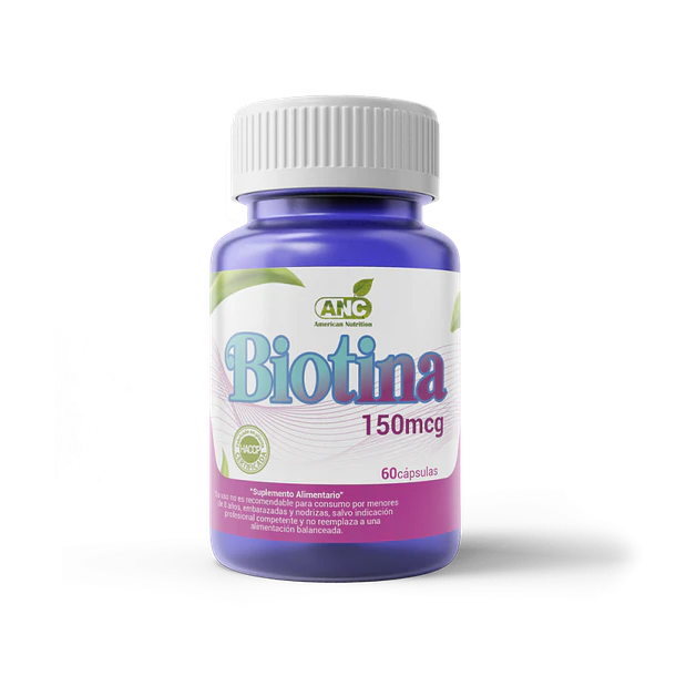 ANC- Biotina 150 Microgramos 60 Cápsulas 1