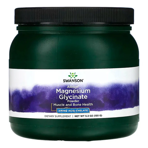 Swanson- Glycinato De Magnesio Albion En Polvo 150 Gramos Sin Sabor 1