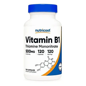 Potente Vitam B1 500 M G Nutricost 120 Tablet Sin Sabor