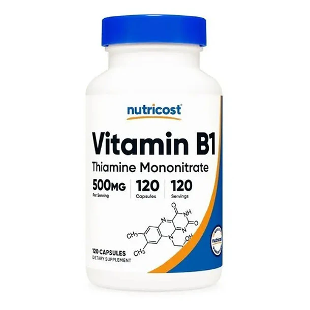 Potente Vitam B1 500 M G Nutricost 120 Tablet Sin Sabor 1