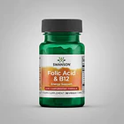 Swanson- Ácido Fólico Y Vitamina B12 30capsulas Sin Sabor 5