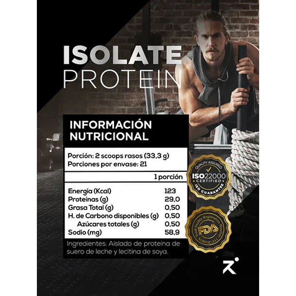 Strive - Proteína Aislada X 700g (solo 2 Ingredientes) Sin Sabor 3
