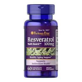 Puritan's Pride- Resveratrol 100mg 60 Cápsulas Sin Sabor