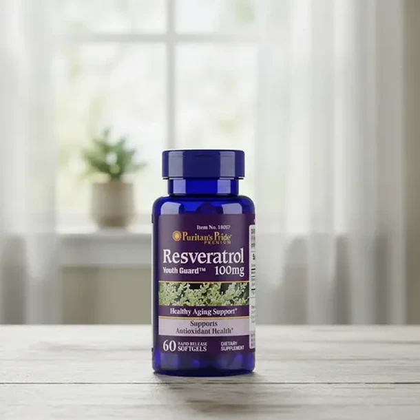 Puritan's Pride- Resveratrol 100mg 60 Cápsulas Sin Sabor 2