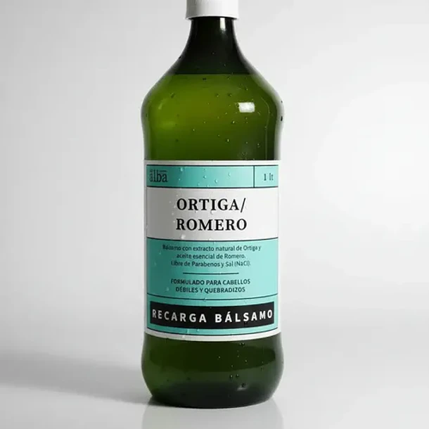 Del Alba - Kit Shampoo + Acondicionador Ortiga Romero Recarga 4