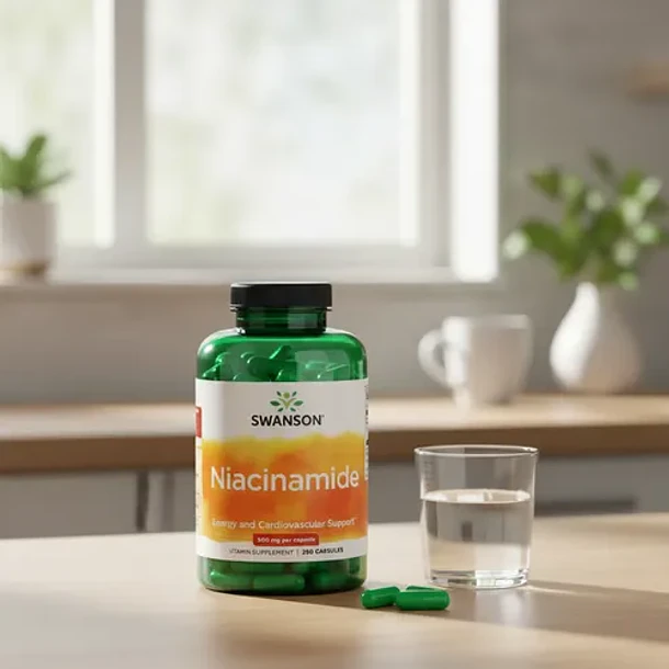 Swanson- Niacinamida Vitamina B3  500 Mg 250 Caps Neutro 4