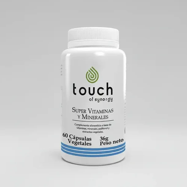 Touch - Super Vitaminas Y Minerales 60 Cápsulas N/a 1