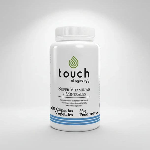 Touch - Super Vitaminas Y Minerales 60 Cápsulas N/a 3