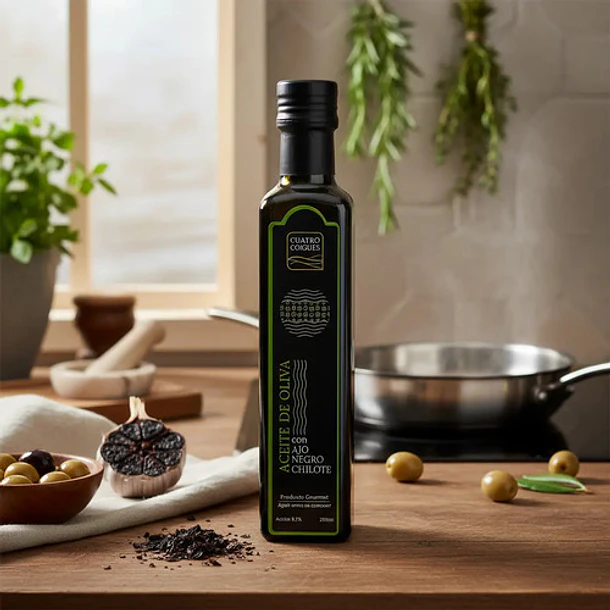Cuatro Coigues - Aceite De Oliva Con Extracto De Ajo Negro 4