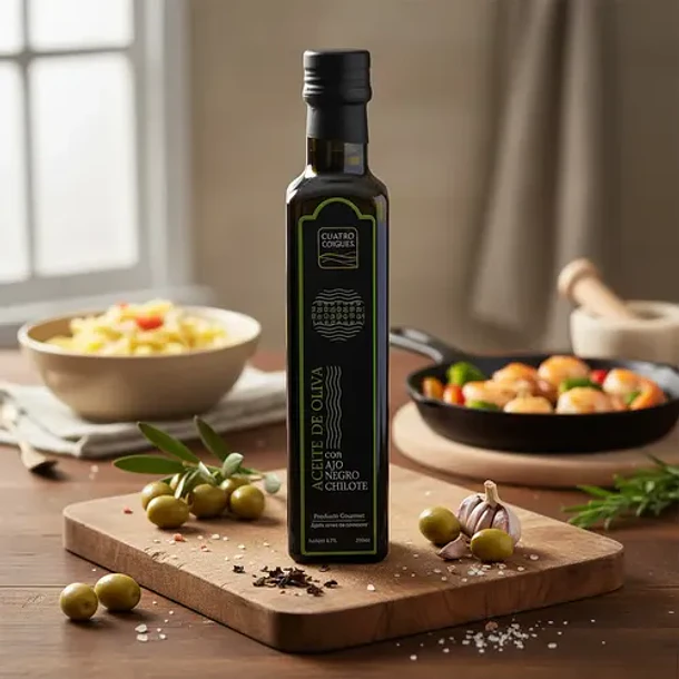 Cuatro Coigues - Aceite De Oliva Con Extracto De Ajo Negro 8