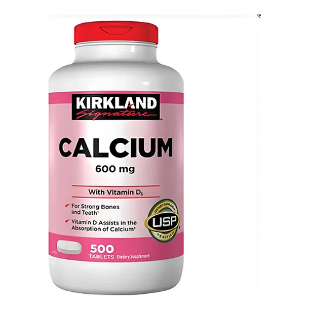 Kirkland - Calcio 600mg + Vitamina D3 500 Comprimidos N/a 1