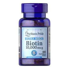 Puritan's Pride - Biotina 10000 Mcg 100 Cápsulas Blandas N/a