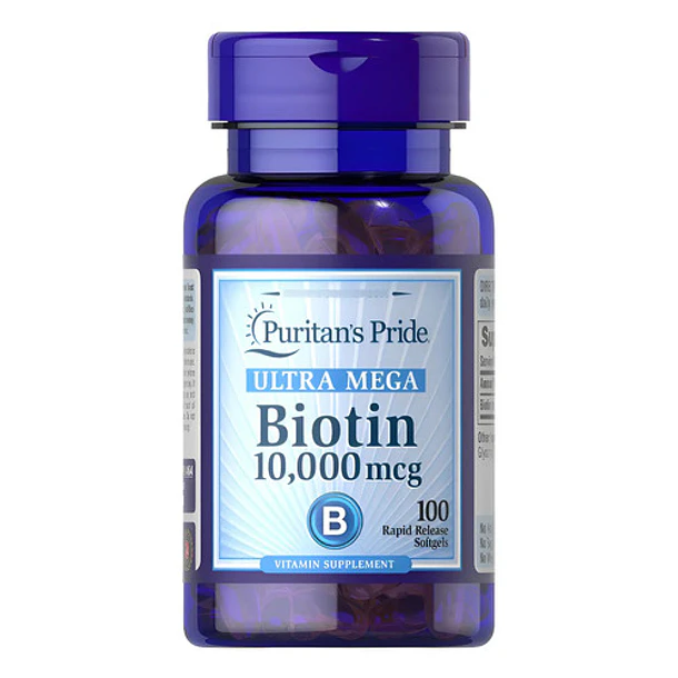 Puritan's Pride - Biotina 10000 Mcg 100 Cápsulas Blandas N/a 1