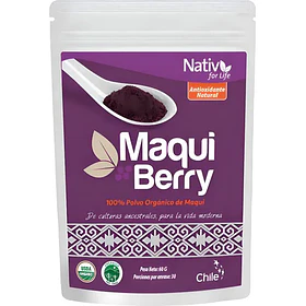 Nativ For Life - Maqui Berry En Polvo 60g Propio De La Fruta