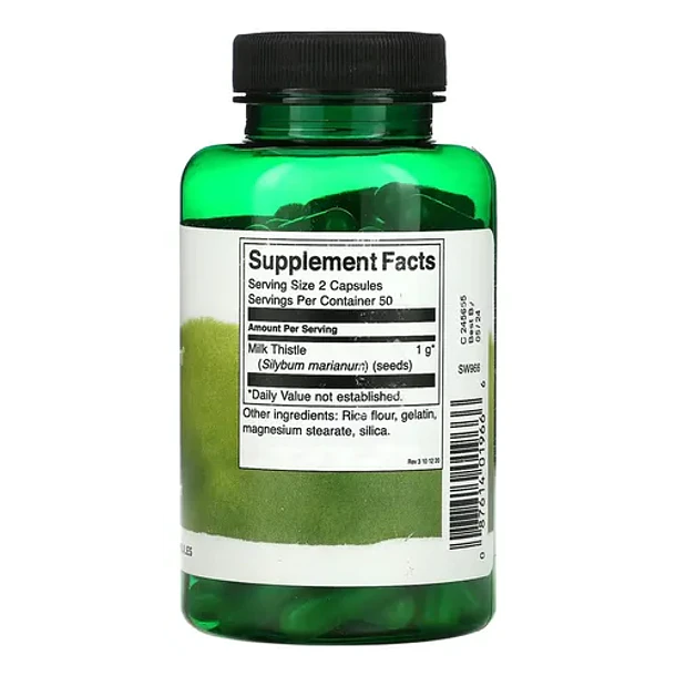 Swanson- Cardo Mariano 500 Mg 100 Cápsulas Sin Sabor 2