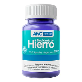 Anc Nutrición- Bisglicinato De Hierro 60 Cápsulas Vegetales Sin Sabor