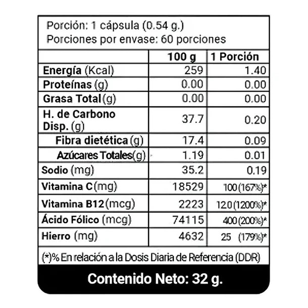Anc Nutrición- Bisglicinato De Hierro 60 Cápsulas Vegetales Sin Sabor 2
