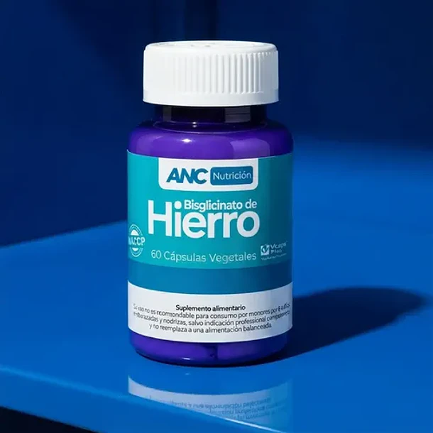Anc Nutrición- Bisglicinato De Hierro 60 Cápsulas Vegetales Sin Sabor 6