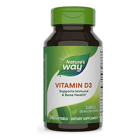 Natures Way - Vitamina D3 2000iu 50mcg 240 Capsulas N/a