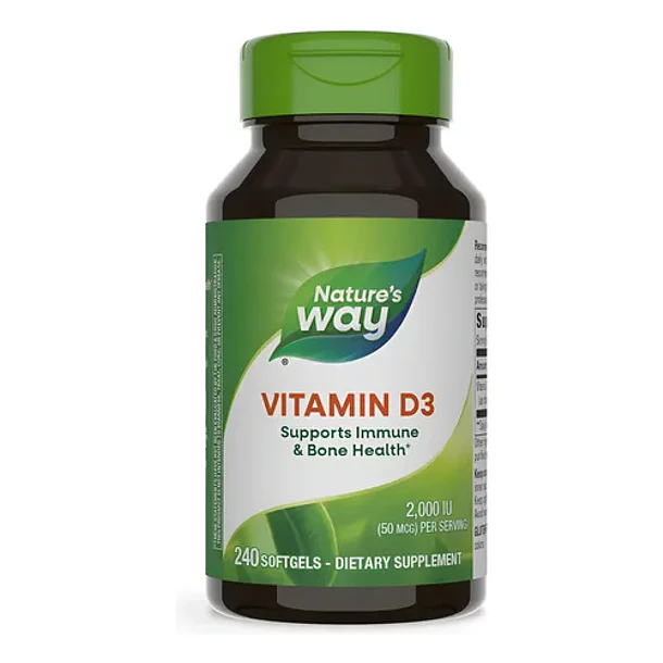 Natures Way - Vitamina D3 2000iu 50mcg 240 Capsulas N/a 1