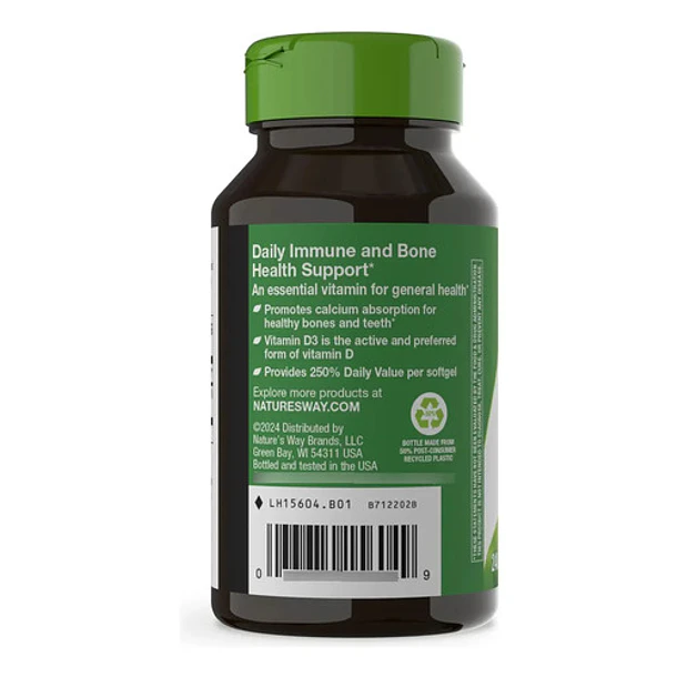 Natures Way - Vitamina D3 2000iu 50mcg 240 Capsulas N/a 5