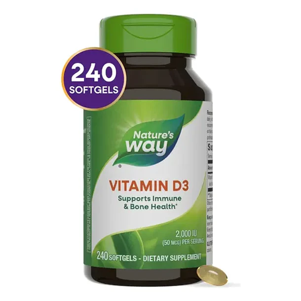 Natures Way - Vitamina D3 2000iu 50mcg 240 Capsulas N/a 8