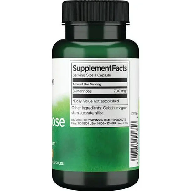 Swanson - D Mannose  Manosa 700mg 60 Capsulas N/a 4