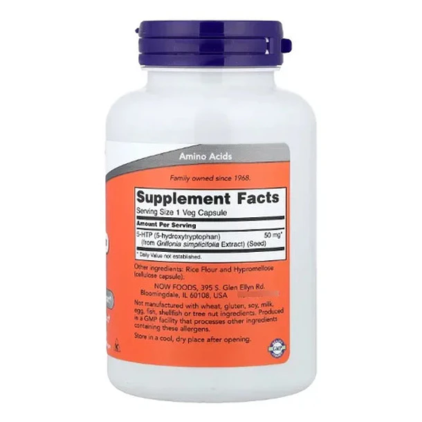 Now Food- 5htp 50mg 180capsulas Ninguno 2