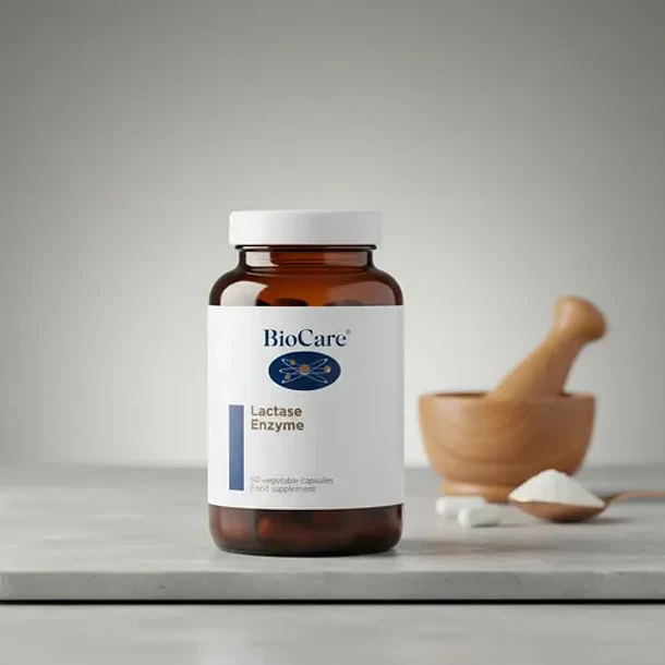 Biocare- Enzima Lactasa 60 Capsulas Intolerancia A Lactosa Sin Sabor 2