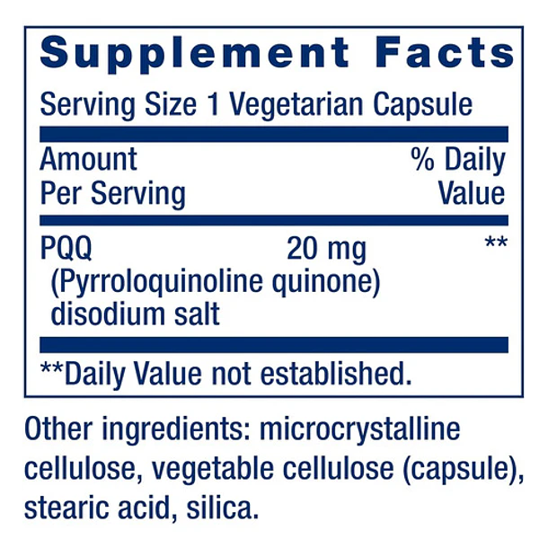 Life Extension - Pqq 20 Mg, 30 Cápsulas Sin Sabor 4