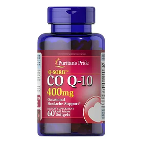 Puritans Pride  Coenzyma Coq10 400mg 60 Caps Ninguno