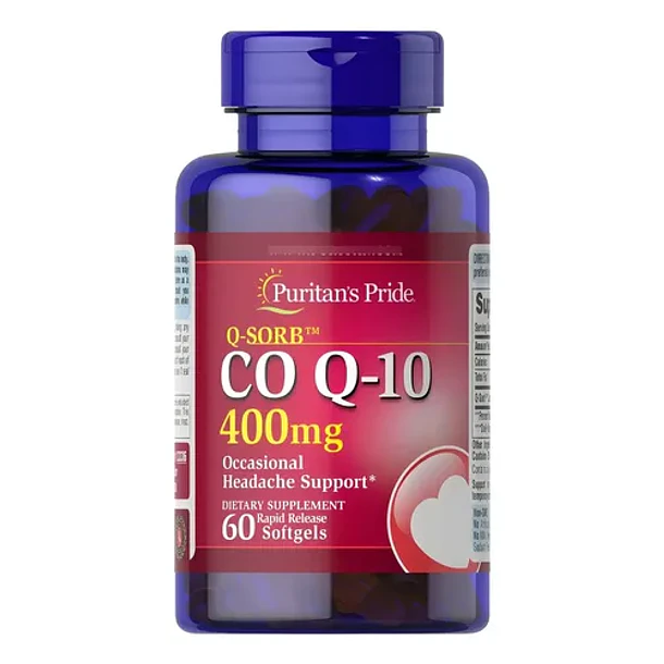 Puritans Pride  Coenzyma Coq10 400mg 60 Caps Ninguno 1