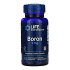 Life Extension - Boron 3 Mg + Vitamina B2 Riboflavina 100cp Sin Sabor 1