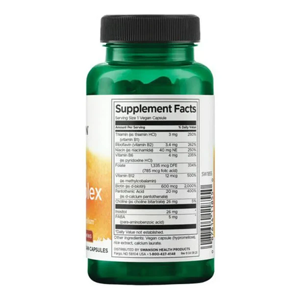 Swanson - Daily B Complex 100 Capsulas Veganas N/a 7