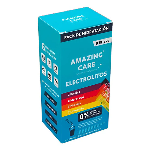 Amazin Care- Electrolitos Pack Mix Sabores 8 Sticks Mix De Sabores 1