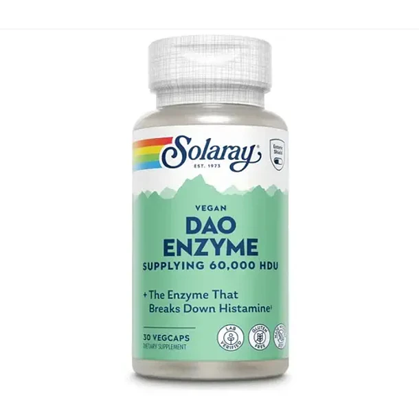 Solaray- Dao Enzime Vegan Suppling 60.000 Hdu 30 Capsulas Sin Sabor 2