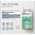 Solaray- Dao Enzime Vegan Suppling 60.000 Hdu 30 Capsulas Sin Sabor 3