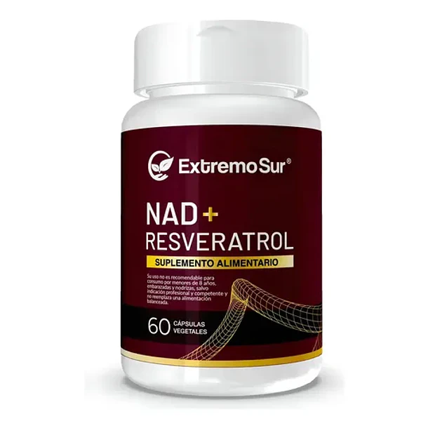 Extremo Sur- Resveratrol + Nad 60 Cápsulas Sin Sabor 1